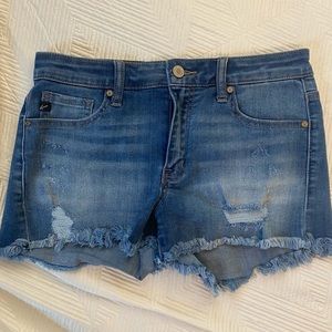 KanCan Distressed Denim Shorts